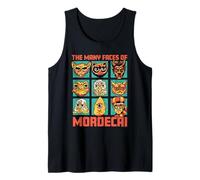 DCC Many Faces of Mordecai Grid Funny Gamer Series Book Tank Top