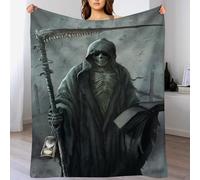 DCCCY Gothic, Skeleton Blanket Warm Adult Super Soft Blankets Anti-pilling Machine Washable Throw For Adults & Kids 130×150cm