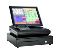 DCDCD 15-inch Touch Screen Cash Register System With Built-in Printing Cash Box Electronic Cash Register