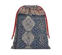 DCEHGEW Abstract Blue Soft Drawstring Gift Wrapping Bags, Reusable Polyester Pouch Storage Bag for Christmas, Halloween, Party Favors, Jewelry, Large Size: 15.8x20.9 inches