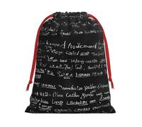 DCEHGEW Abstract Science Chemistry Soft Drawstring Gift Wrapping Bags, Reusable Polyester Pouch Storage Bag for Christmas, Halloween, Party Favors, Jewelry, Large Size: 15.8x20.9 inches