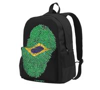 DCEHGEW brazil Printed Travel Laptop Backpack, Lightweight School Bag for Hiking and Casual Daypack Use