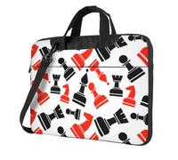 DCEHGEW Chess Pattern Printed Laptop Bag 13 inch, Triple-Layers Protection Shockproof Crossbody Laptop Shoulder Bag for Men Women