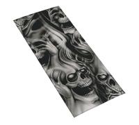 DCEHGEW Cool Evil Skull Printed Microfibre Towel 30x70 CM Skin-Friendly Absorbent Face and Hand Towel for Swimming, Camping, Gym, Beach and Travel