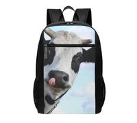 DCEHGEW cute cow under white clouds Printed Travel Laptop Backpack - Lightweight School Bag for Casual Daypack, Hiking Daypack