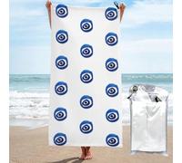 DCEHGEW Evil eyes Printed Quick Dry Bath Towel 70x140 CM, Highly Absorbent Bath Sheet with Bag for Beach, Travel, Hotel and Home