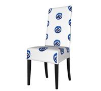 DCEHGEW Evil eyes Prints Dining Chair Covers, Washable Removable Restaurant Seat Protectors, Bar Stool & Kitchen Chair Cushion Covers, Home Decor