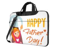 DCEHGEW fathers day by daughter Printed Laptop Bag 15.6 inch, Triple-Layers Protection Shockproof Crossbody Laptop Shoulder Bag for Men Women