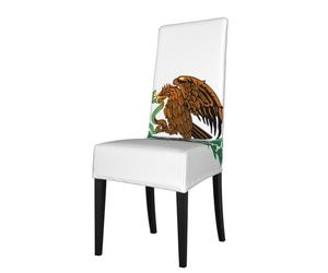 DCEHGEW Flag of Mexico Prints Dining Chair Covers, Washable Removable Restaurant Seat Protectors, Bar Stool & Kitchen Chair Cushion Covers, Home Decor