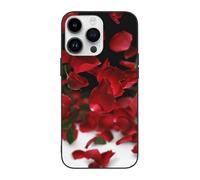 DCEHGEW Floating red rose petals Prints Phone Case for iPhone 14 Pro Max 6.7 inch, TPU Shockproof Phone Cover Case, Full - Body Protection
