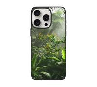 DCEHGEW flowers in Tropical Rainforest Prints Phone Case for iPhone 15 Pro Max 6.7 inch, TPU Shockproof Phone Cover Case, Supports Wireless Charging, with Lens Protection