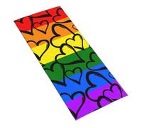 DCEHGEW Gay Pride Rainbow Pattern Printed Microfibre Towel 30x70 CM Skin-Friendly Absorbent Face and Hand Towel for Swimming, Camping, Gym, Beach and Travel