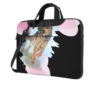 DCEHGEW German Shepherd Dog Lovers Printed Laptop Bag 13 inch, Triple-Layers Protection Shockproof Crossbody Laptop Shoulder Bag for Men Women