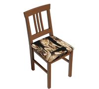 DCEHGEW German shepherd Prints Dining Chair Seat Covers Set 4-Pieces, Removable Washable Chair Slipcovers for Dining Room Kitchen Garden Office