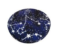 DCEHGEW Glow in The Dark Prints Bar Stool Seat Covers 12 inch Round Elastic Stool Cover Soft Washable Slipcovers for Kitchen, Home, and Restaurant