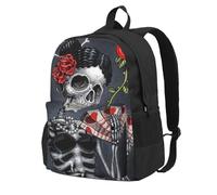 DCEHGEW Goth Beauty Girl Printed Travel Laptop Backpack, Lightweight School Bag for Hiking and Casual Daypack Use