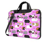 DCEHGEW Guinea Pigs and Cupcakes Printed Laptop Bag 13 inch, Triple-Layers Protection Shockproof Crossbody Laptop Shoulder Bag for Men Women