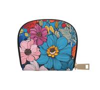 DCEHGEW Hello Hawaii Credit Card Holder Pouch Shell Wallet Business Card Case Storage Zipper Coin Pocket Purse Xmas Gift