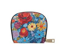 DCEHGEW Hello Hawaii Credit Card Holder Pouch Shell Wallet Business Card Case Storage Zipper Coin Pocket Purse Xmas Gift