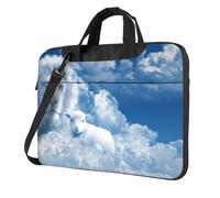 DCEHGEW Lamb with A Lion On The Clouds Printed Laptop Bag 13 inch, Triple-Layers Protection Shockproof Crossbody Laptop Shoulder Bag for Men Women