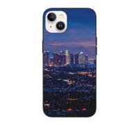 DCEHGEW Los Angeles Skyline Prints Phone Case for iPhone 14 Plus 6.7 inch, TPU Shockproof Phone Cover Case, Full - Body Protection White