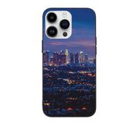 DCEHGEW Los Angeles Skyline Prints Phone Case for iPhone 14 Pro Max 6.7 inch, TPU Shockproof Phone Cover Case, Full - Body Protection White
