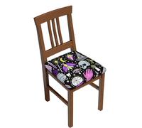 DCEHGEW Magic Witch Witchcraft Bohemian Drawing Prints Dining Chair Seat Covers Set 6-Pieces, Removable Washable Chair Slipcovers for Dining Room Kitchen Garden Office