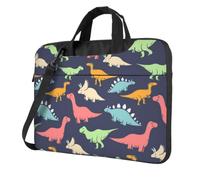DCEHGEW Monster Dinosaur Printed Laptop Bag 15.6 inch, Triple-Layers Protection Shockproof Crossbody Laptop Shoulder Bag for Men Women