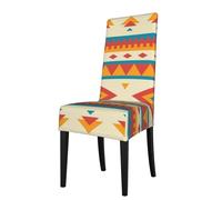 DCEHGEW Native American-Pattern Prints Dining Chair Covers, Washable Removable Restaurant Seat Protectors, Bar Stool & Kitchen Chair Cushion Covers, Home Decor