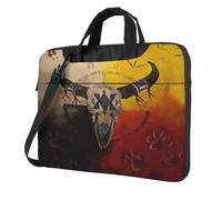 DCEHGEW native american Printed Laptop Bag 15.6 inch, Triple-Layers Protection Shockproof Crossbody Laptop Shoulder Bag for Men Women
