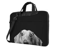 DCEHGEW Pad Dachshund Printed Laptop Bag 15.6 inch, Triple-Layers Protection Shockproof Crossbody Laptop Shoulder Bag for Men Women