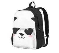 DCEHGEW Panda Lovely Head Printed Travel Laptop Backpack, Lightweight School Bag for Hiking and Casual Daypack Use