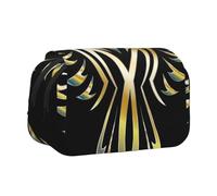 DCEHGEW Phoenix Printed Flip Pencil Case with 2 Compartments, Large Capacity, Portable Stationery Organizer for School, Travel and Art