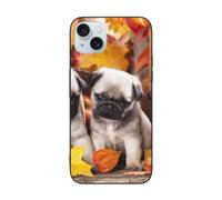 DCEHGEW puppys pug Prints Phone Case for iPhone 15 Pro Max 6.7 Inch, TPU Shockproof Phone Cover Case, Supports Wireless Charging, without Lens Protection