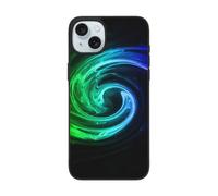 DCEHGEW rainbow smoke Prints Phone Case for iPhone 15 6.1 inch, TPU Shockproof Phone Cover Case, Supports Wireless Charging, with Lens Protection