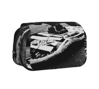 DCEHGEW Skate Boards Prints Flap Pencil Case Stylish Storage Bag, Double Layer Large Capacity Pen Pouch for School Office Travel