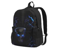 DCEHGEW skulls Printed Travel Laptop Backpack, Lightweight School Bag for Hiking and Casual Daypack Use