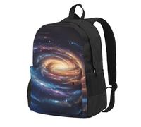 DCEHGEW Space Spiral Cosmic Energy Printed Travel Laptop Backpack, Lightweight School Bag for Hiking and Casual Daypack Use