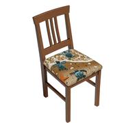 DCEHGEW turtles on the beach Prints Dining Chair Seat Covers Set 6-Pieces, Removable Washable Chair Slipcovers for Dining Room Kitchen Garden Office