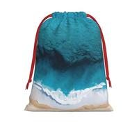 DCEHGEW Underwater View Soft Drawstring Gift Wrapping Bags, Reusable Polyester Pouch Storage Bag for Christmas, Halloween, Party Favors, Jewelry, Large Size: 15.8x20.9 inches