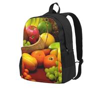 DCEHGEW variety fresh vegetables fruits Printed Travel Laptop Backpack, Lightweight School Bag for Hiking and Casual Daypack Use