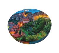 DCEHGEW view of the city Prints Bar Stool Seat Covers 12 inch Round Elastic Stool Cover Soft Washable Slipcovers for Kitchen, Home, and Restaurant