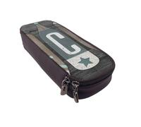 DCEHGEW Welcome Beer Bottle Prints PU Leather Pencil Case, Flip-Top Zipper Pen Pouch Organizer for School Office Travel, Stationery Holder, Gift for Women Men Kids