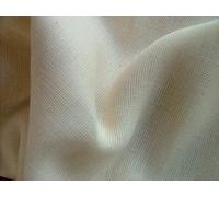 DCF Plain Cream Natural Muslin 100% Cotton Fabric 137cm Wide per metre