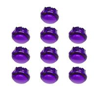 Dcfbkl 10Pcs 24mm/30mm Game Start Resetting Switches Controller Arcades Push Button for Arcades Video Consele Enduring Video Console Start Cion Switches