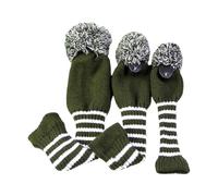 Dcfbkl 3lots Durability Golfs Headcover Golfs Headcover Driver Covers for Driver Fairways Hybrids Soft Acrylic Cover