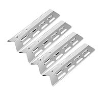 Dcfbkl 4 Pcs Stainless Steel Heat Plate Shield Barbecue Grill Tents For Burner Cover Grill Replacement Parts Easy To Inst Stainless Steel Plate Shield