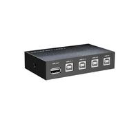 Dcfbkl 4 Port USB Switcher High Speed 480Mbps Metal Exchange Box for Multi Computer Sharing with Driver Multi Computer USB Switcher