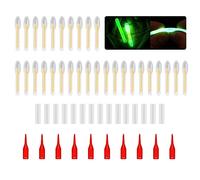 Dcfbkl 50Pcs Fishing Fluorescent Light Stick Rod Tip Glows Night Small Glows Lightstick Replacement Glow Accessory Light