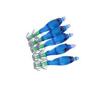 Dcfbkl 5pcs Squid Jigs Glow Hooks 5.8cm 3.1g Shrimp Lure Baits Saltwater Fishing Tackle Cuttlefish Coastal Lake River Fishing Lures